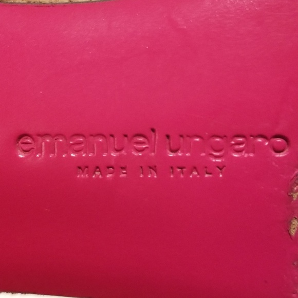 So Rare! ⭐️ Emmanuel Ungaro Suede Fringe Thong Sandals - Picture 5 of 6